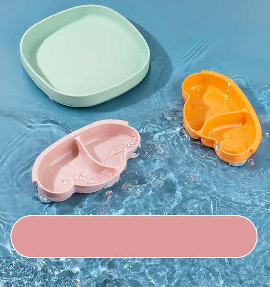 Portable Silicone Sucker Plate for Kids Feeding