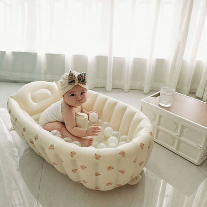 Foldable Inflatable Baby Bathtub Sitting Lying